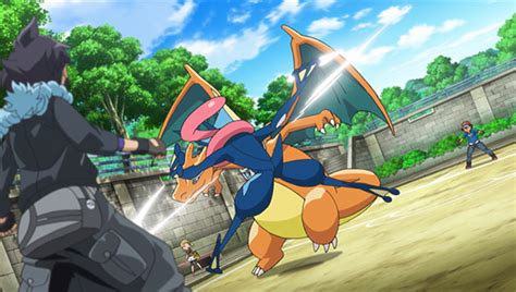what episode does ash's greninja mega evolve|A Meeting of Two Journeys! .